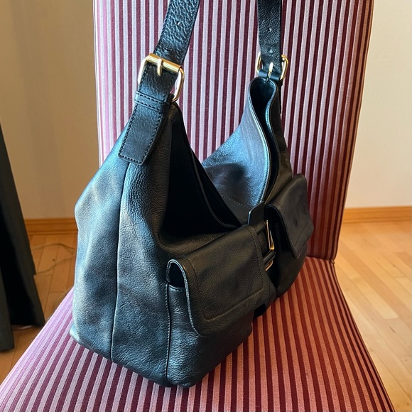 New, vintage, NWOT, PRESA large leather black bag - Picture 9 of 16